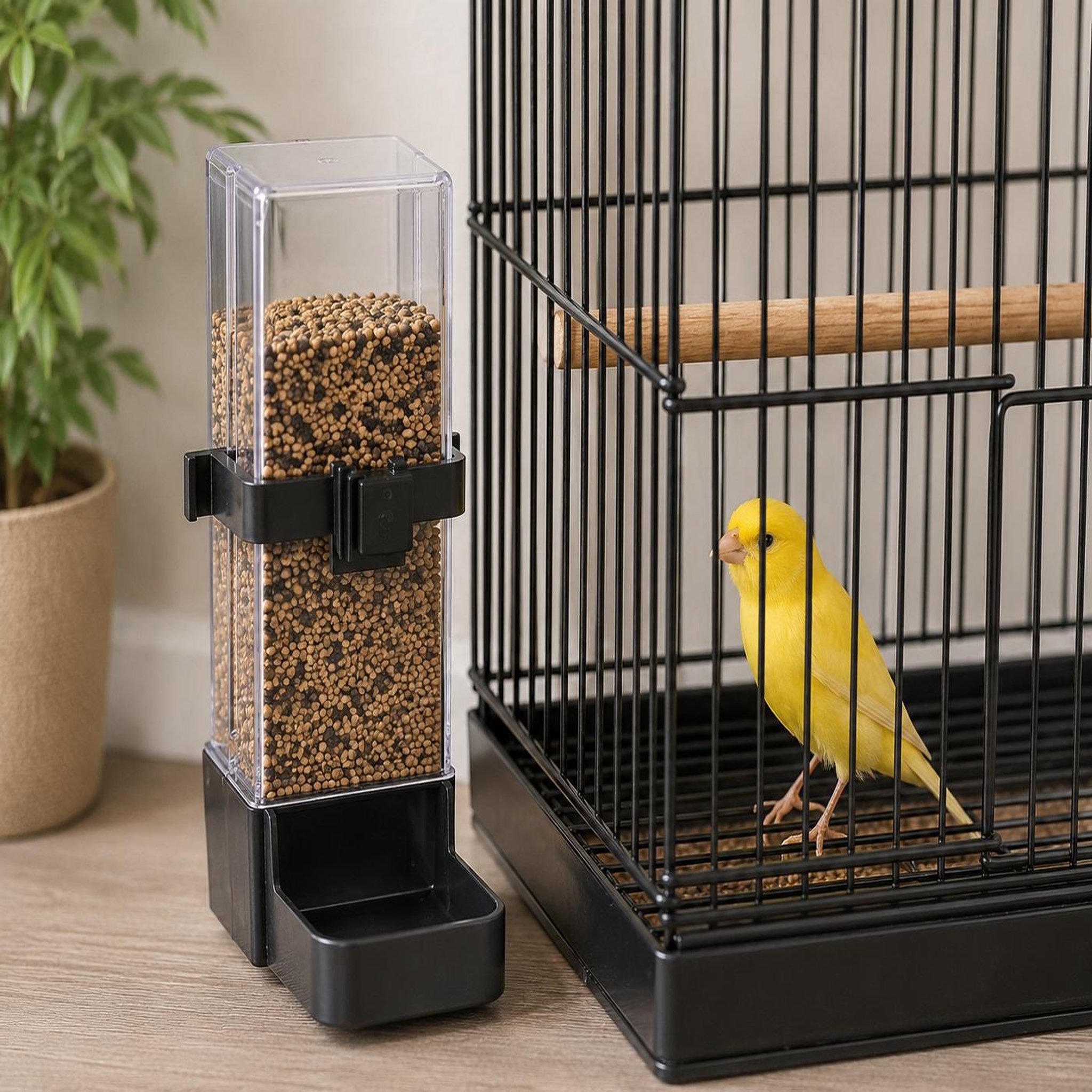 Voir la diapositive 2 : Eden Fontaine a eau distributeur de nourriture pour oiseaux 200ml