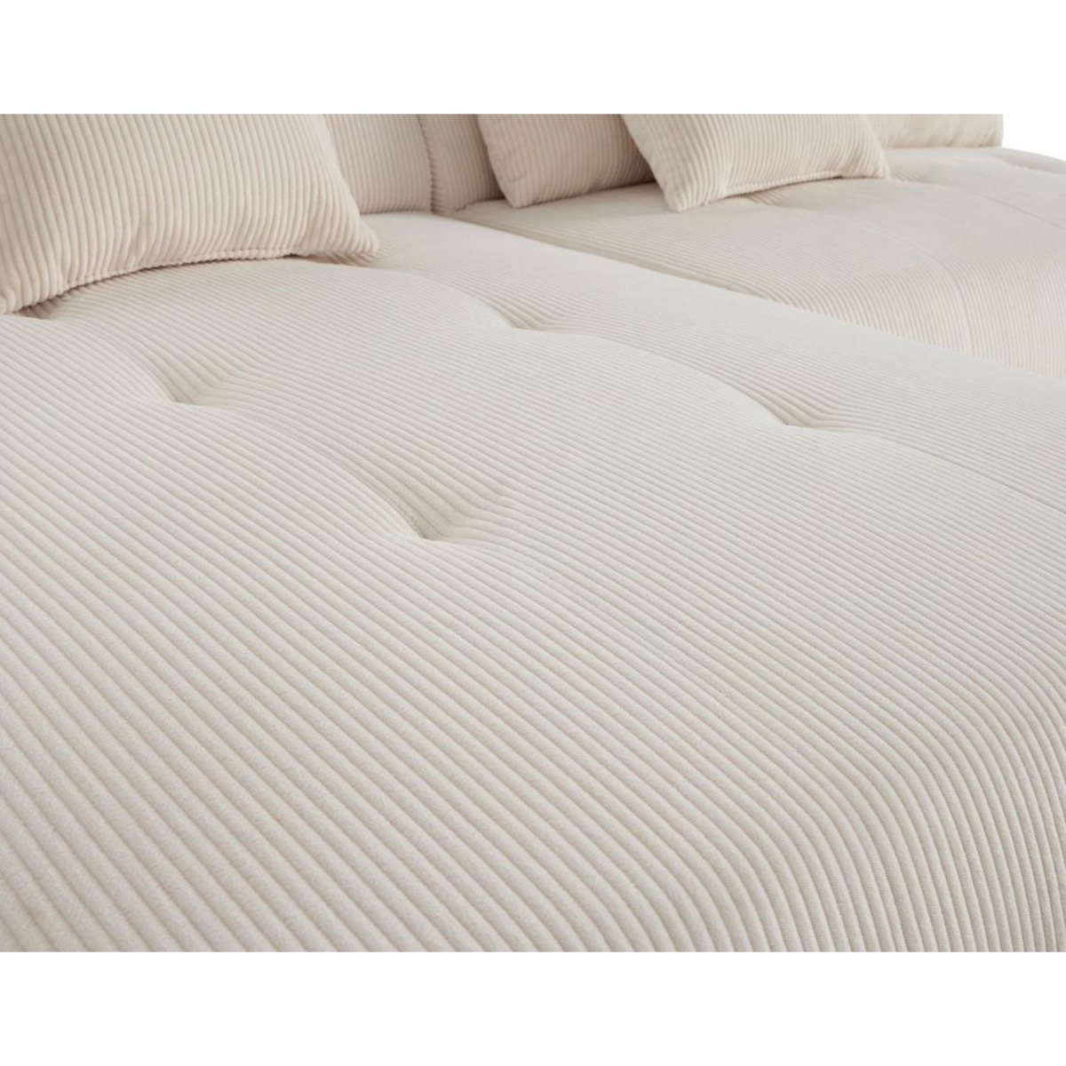 LISA DESIGN Onyx - canapé modulable d'angle gauche - 5 places - en velours côtelé