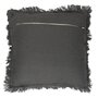 Voir la diapositive 2 : Paris Prix Coussin Déco Déhoussable  Gaufré  40x40cm Anthracite