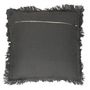Voir la diapositive 2 : Paris Prix Coussin Déco Déhoussable  Gaufré  40x40cm Anthracite