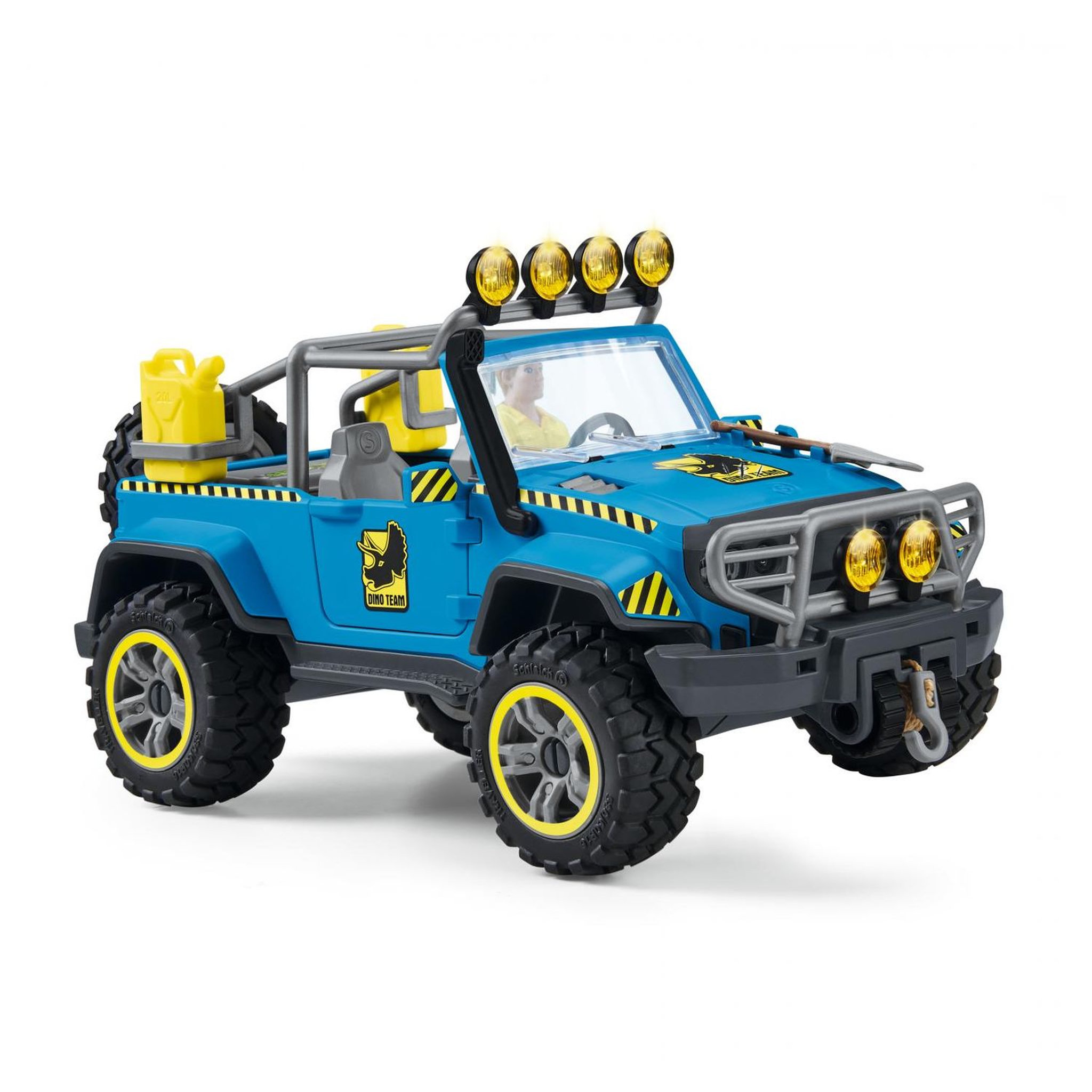 Voir la diapositive 3 : Schleich Voiture tout-terrain avec avant-poste Dinosaurs