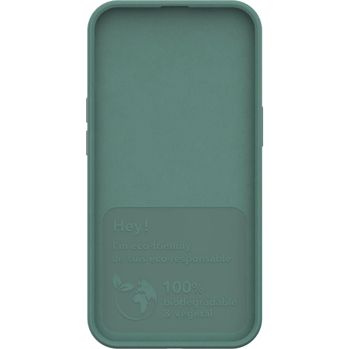 JUST GREEN Coque iPhone 14 Bio vert nuit