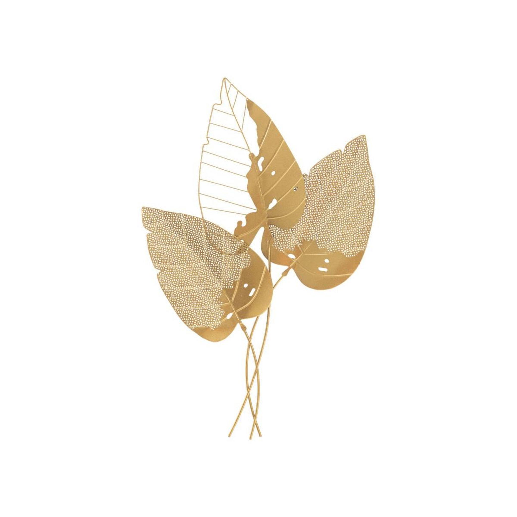 Paris Prix Décoration murale en métal  autumn leaf  84cm or