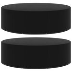 VIDAXL Housses de salon de jardin 2 pcs 10 œillets 325x90 cm