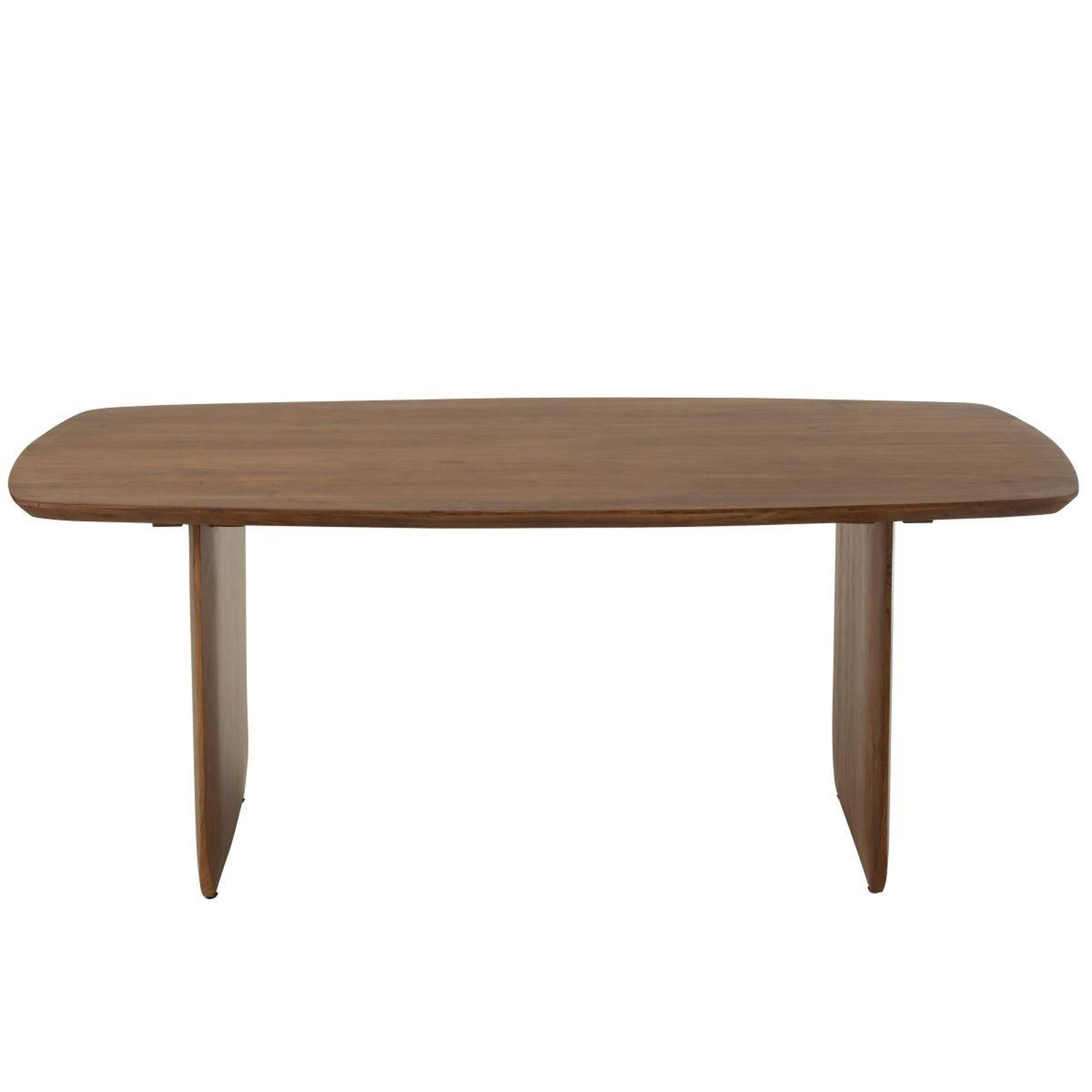 Voir la diapositive 2 : J-LINE Table à manger en bois  william  190cm marron
