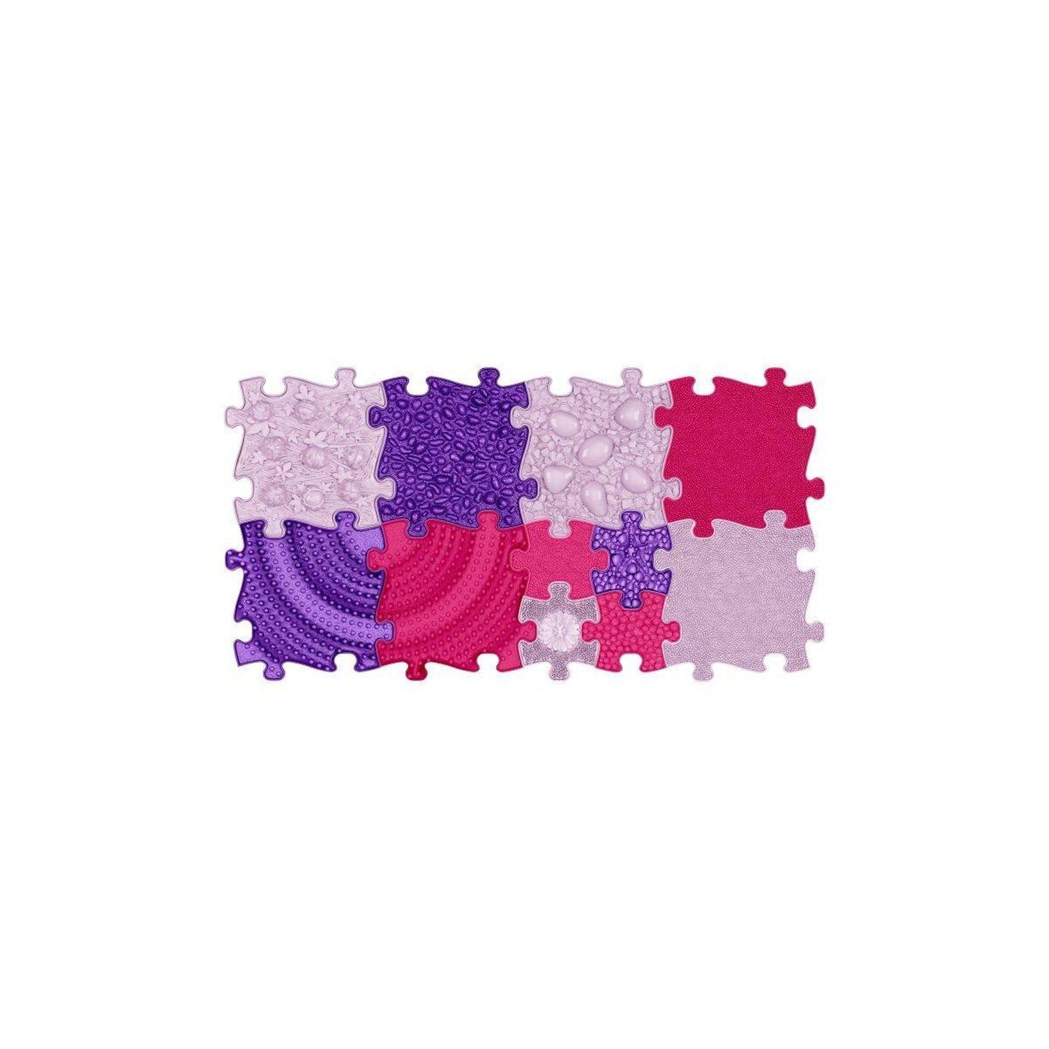 MUFFIK Tapis sensoriel  ensemble think pink - 11 pièces, pink - lilac