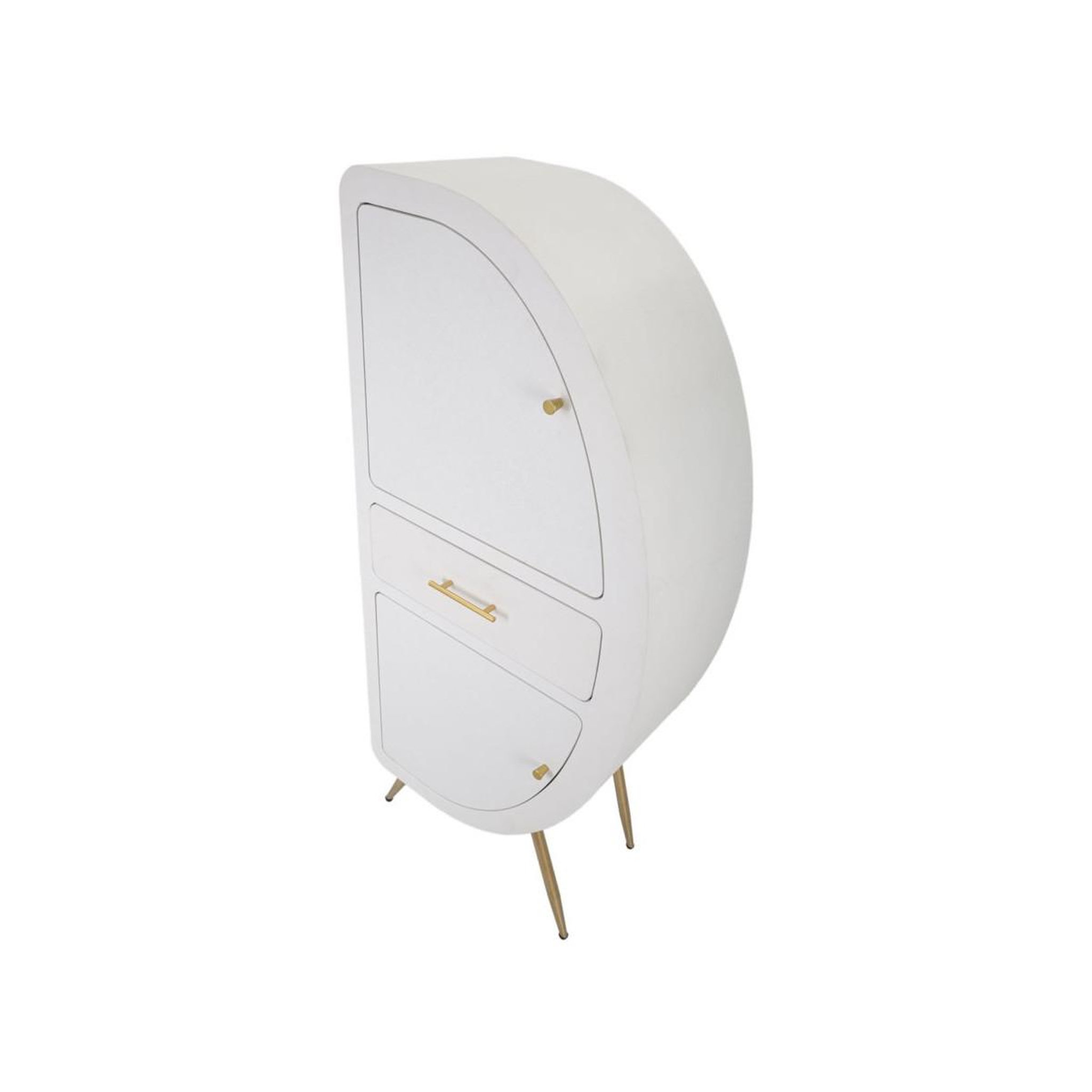Voir la diapositive 5 : Paris Prix Armoire 2 portes design  venus  133cm blanc & or
