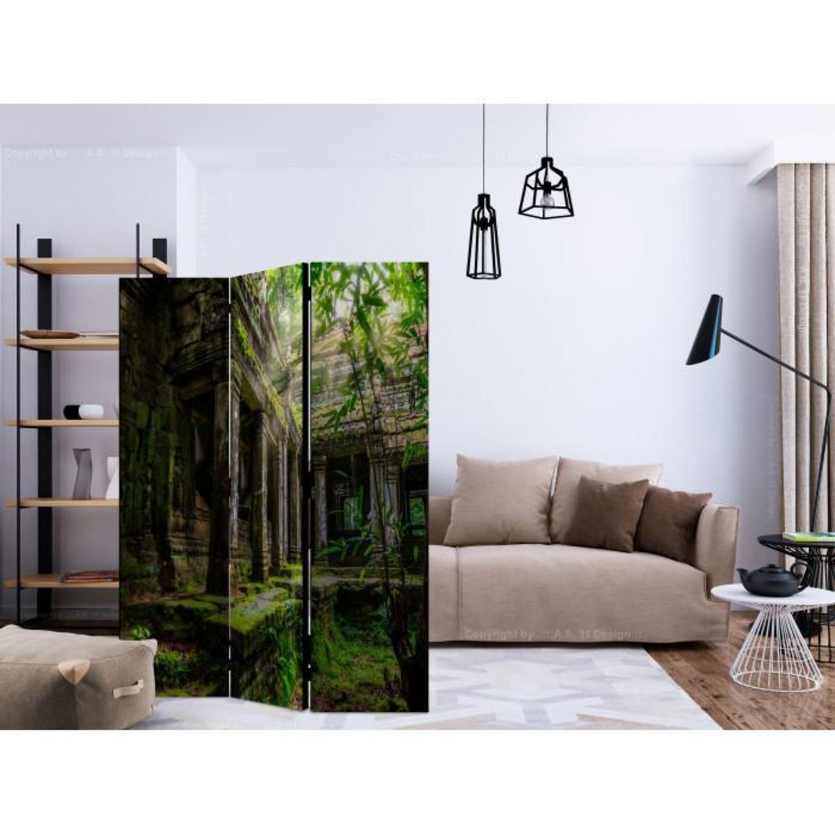 Paris Prix Paravent 3 Volets  Preah Khan  135x172cm