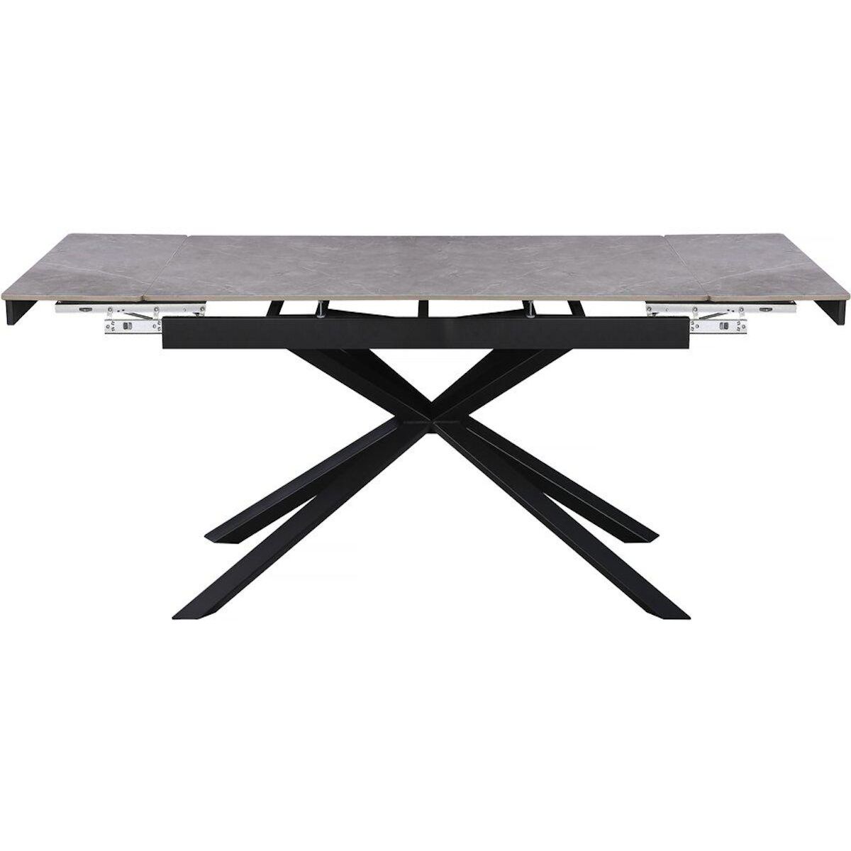 Habitat et Jardin Table à manger extensible en céramique 6 à 10 personnes  Celeste  - Gris marbré