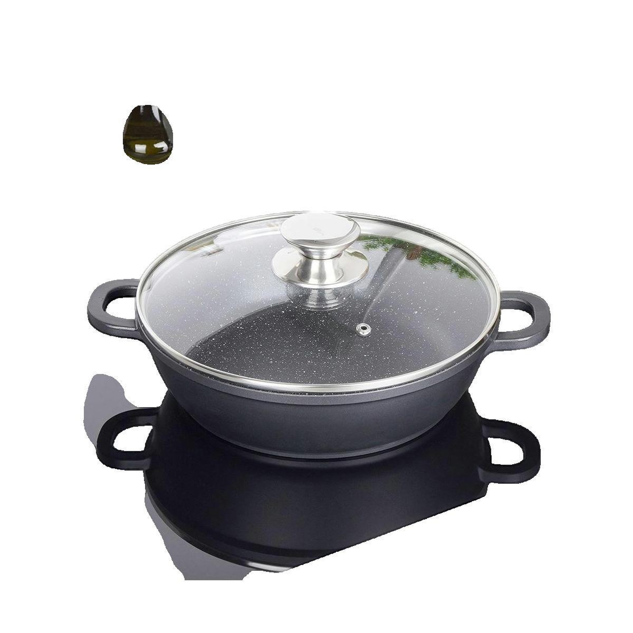 Voir la diapositive 2 : Orion Poêle à frire Orion modèle 8592381149277 en granite noir