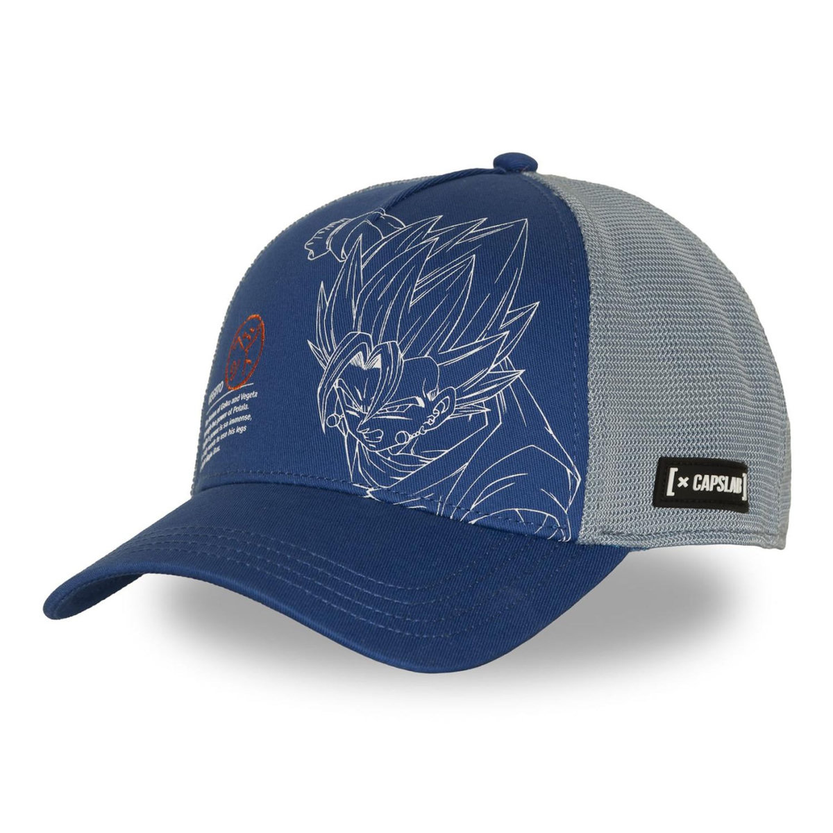 CAPSLAB Casquette  trucker avec filet Dragon Ball Vegito