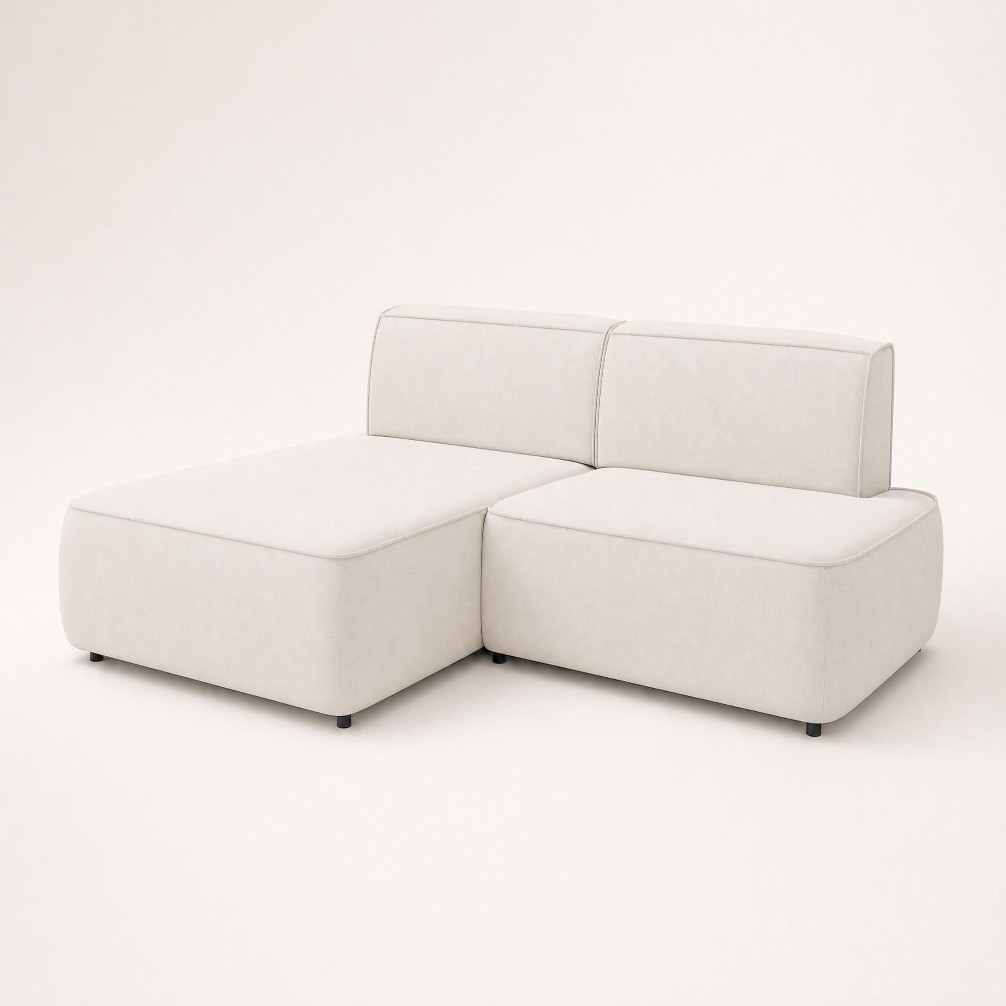 Voir la diapositive 3 : BEST MOBILIER Lisette - canapé d'angle gauche 4 places convertible avec coffre en velours