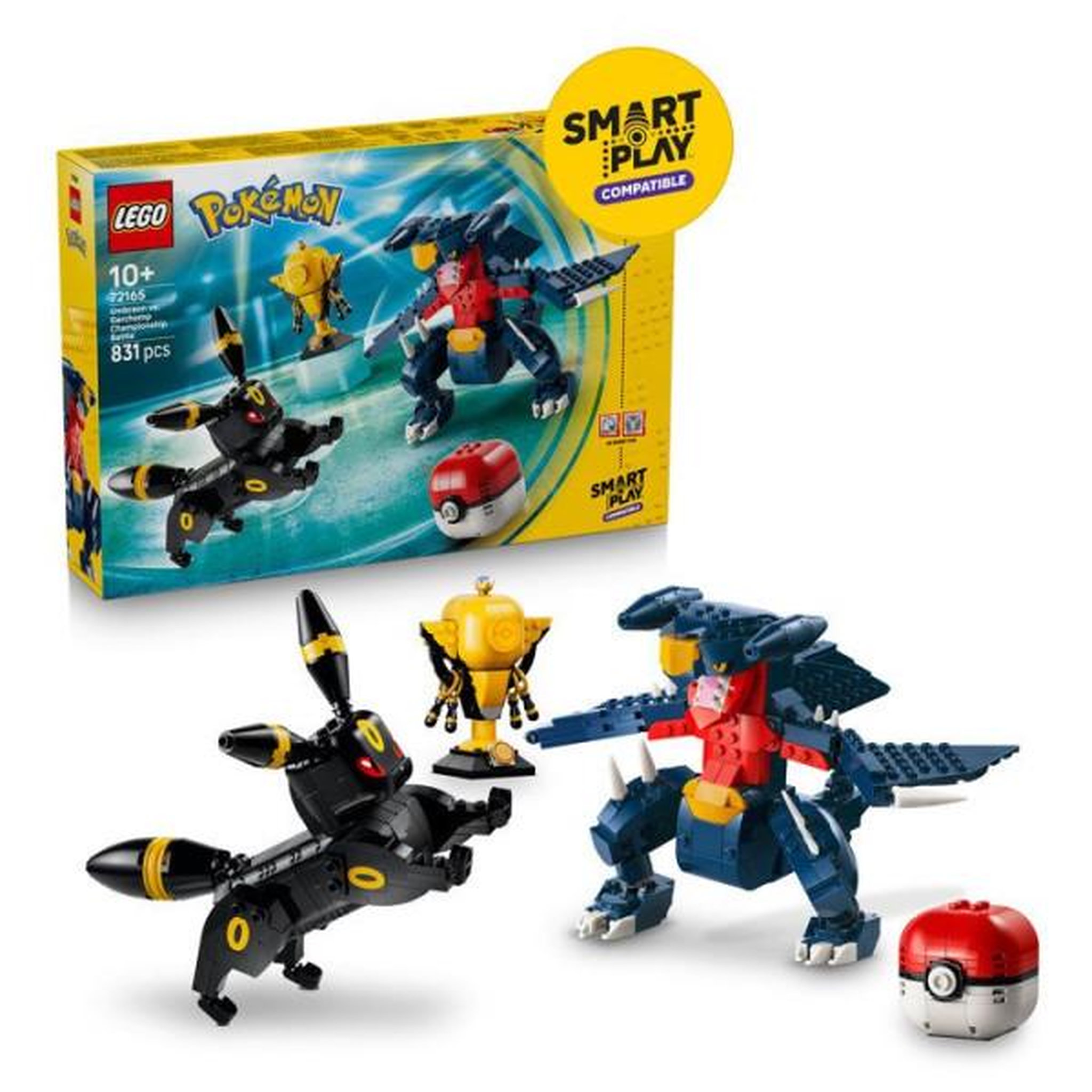 LEGO LEGO Pokémon 72165 - Set de construction compatible SMART Play™ - Noctali et Carchacrok, Combat - Des 10 ans