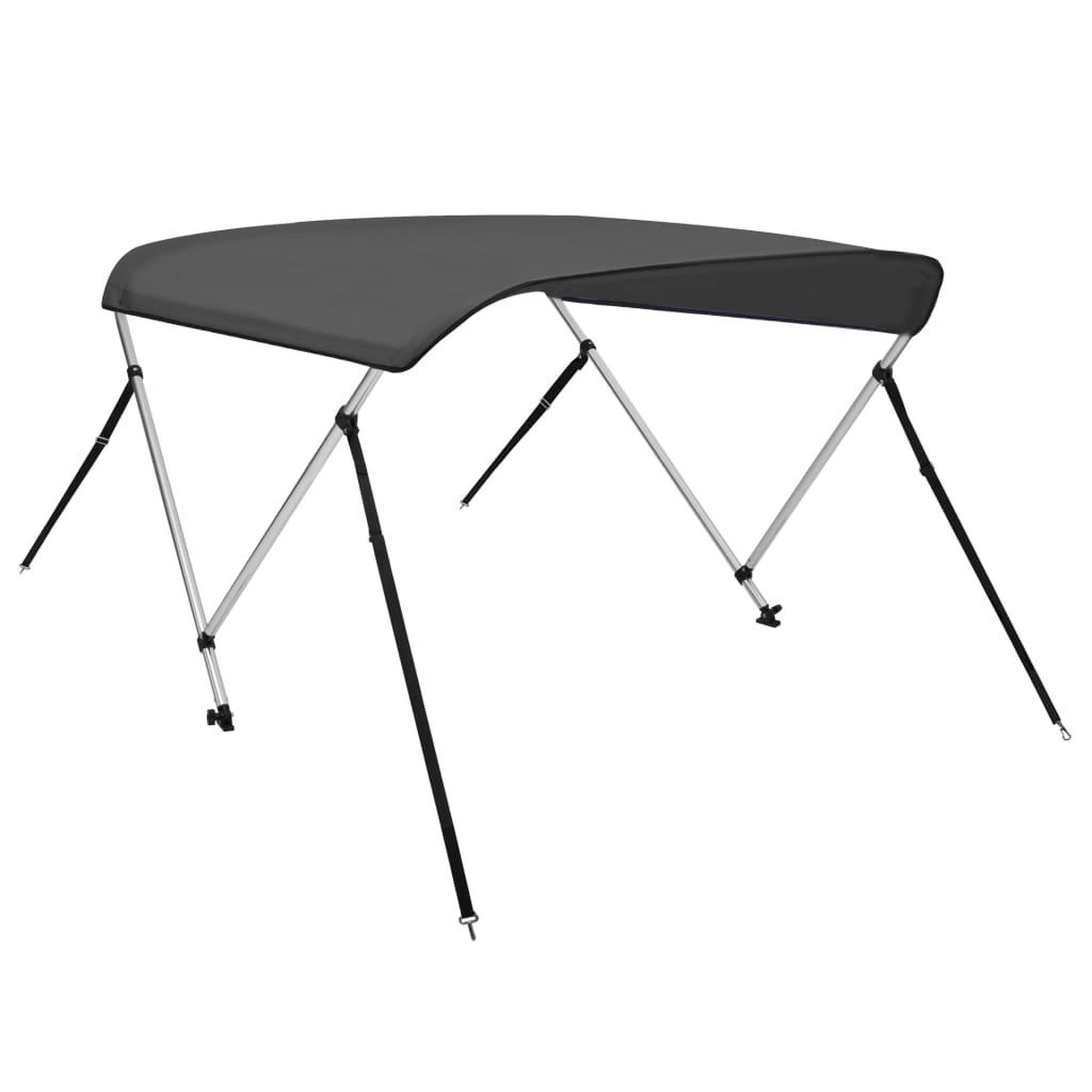 Voir la diapositive 3 : VIDAXL Auvent bimini a 2 arceaux Anthracite 150x120x110 cm