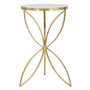 Voir la diapositive 1 : Paris Prix Table d'Appoint Design  Butterfly  60cm Or