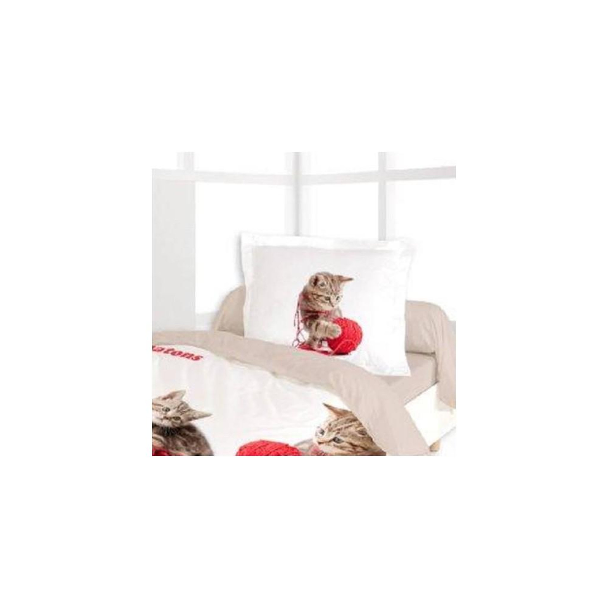 Voir la diapositive 2 : Dourev Housse de couette 140x200 CHATONS SI MIGNONS + 1 taie