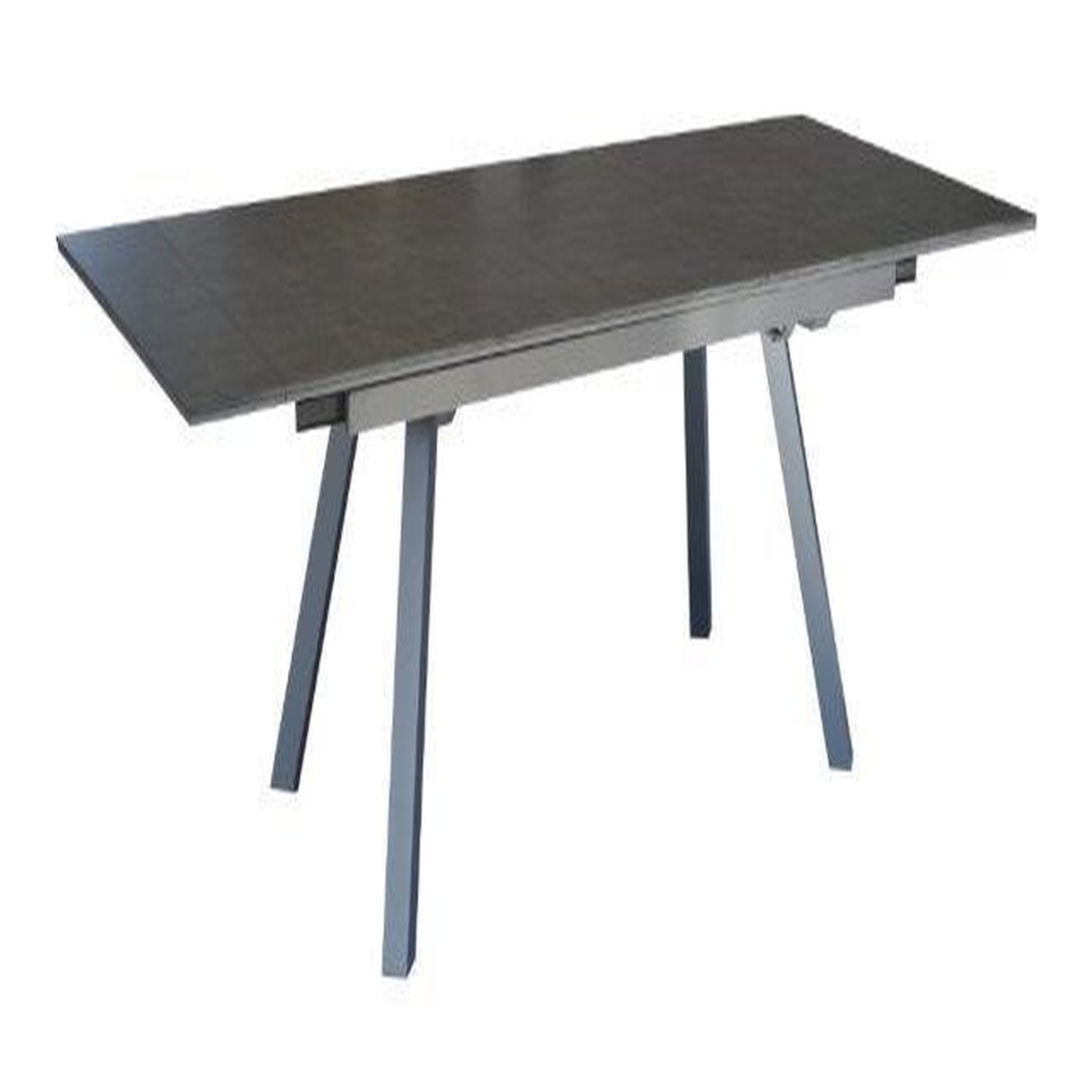 Proloisirs Table de jardin extensible Agra en aluminium/HPL - 150/200/250 x 90 cm - épaisseur lames 5 mm - graphite