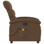 Voir la diapositive 5 : VIDAXL Fauteuil de massage inclinable Marron Tissu