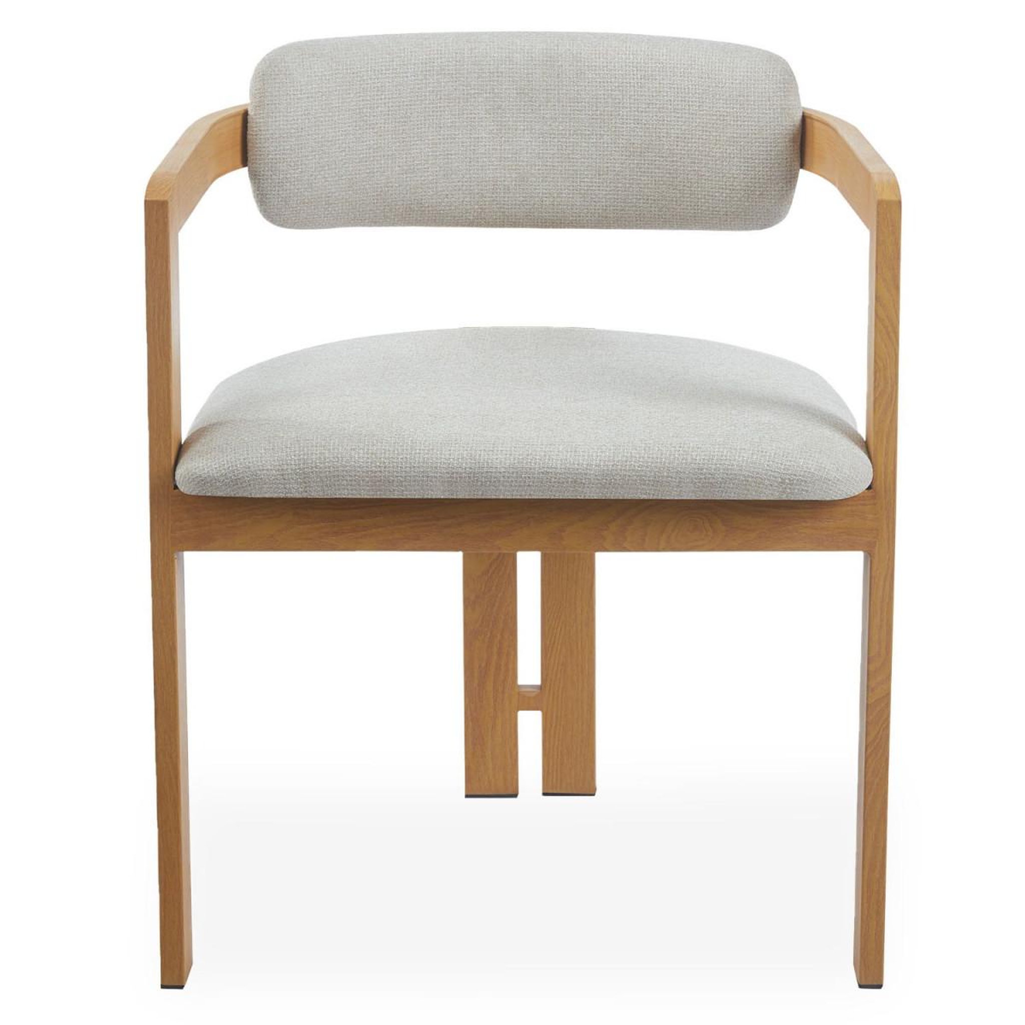 Voir la diapositive 4 : Paris Prix Lot de 2 chaises design  galia  75cm beige & naturel