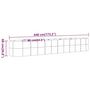 Voir la diapositive 6 : VIDAXL Lit sureleve de jardin Acier enduit de poudre Argente