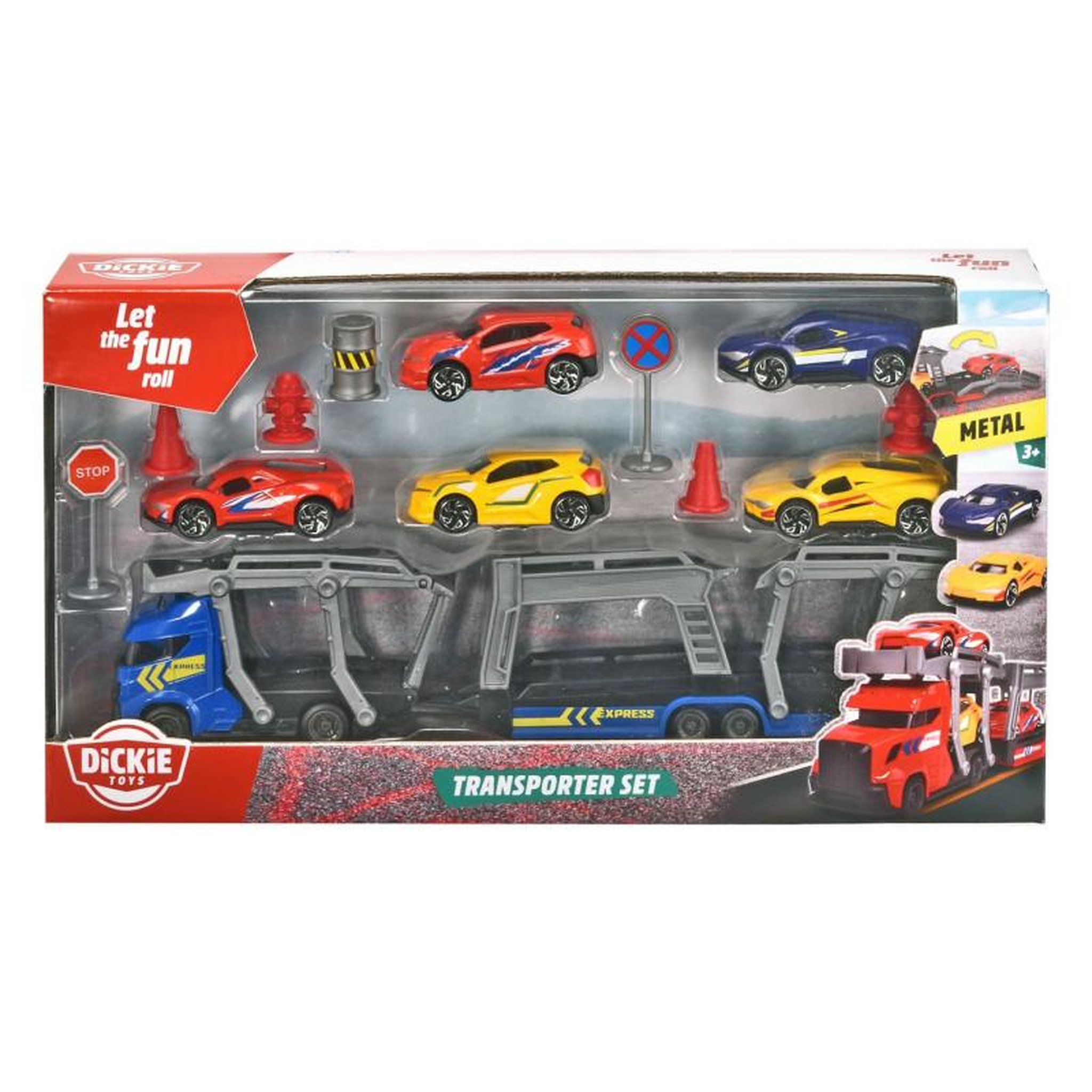 Voir la diapositive 2 : Dickie Dickie Transporter Set 203745012