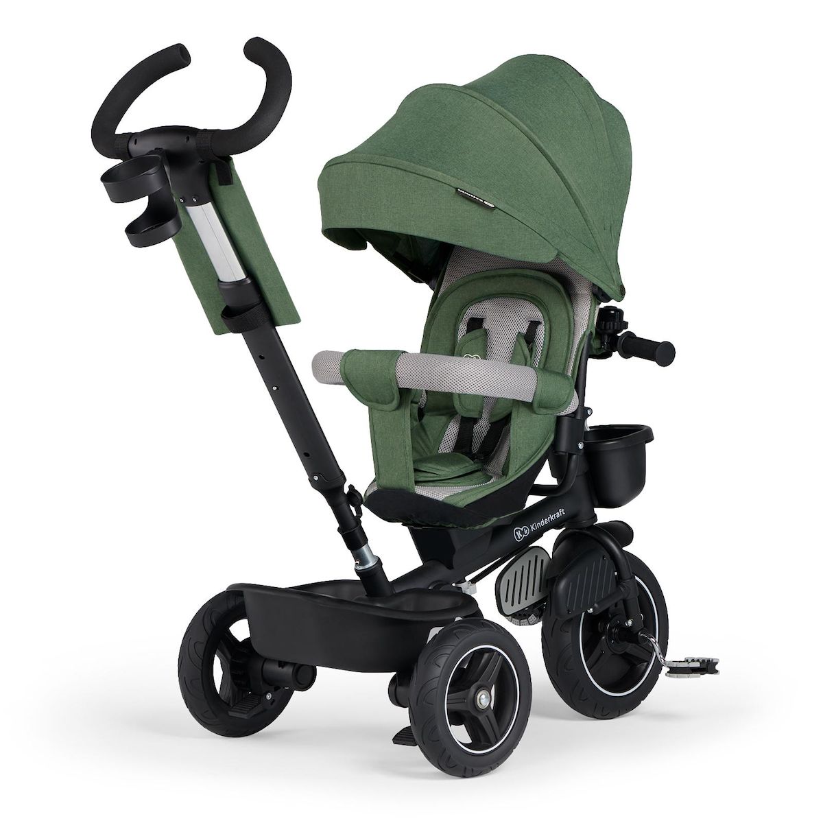 KINDERKRAFT Tricycle Spinstep 5 en 1 avec siège rotatif et protection UPF50+