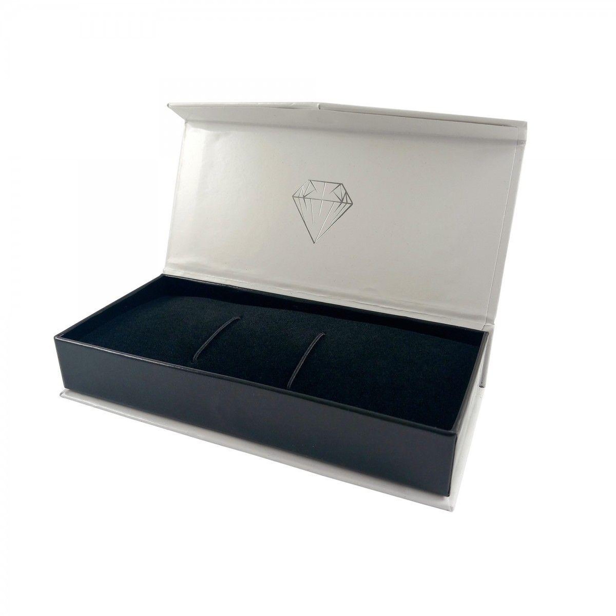Voir la diapositive 2 : SC CRYSTAL Ecrin carton plat pour Montre et Bijoux Femme