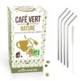 Youdoit Café vert nature 18 sachets + 4 pailles en inox