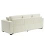 Voir la diapositive 5 : BEST MOBILIER Cyrus - canapé droit 3 places convertible en velours côtelé
