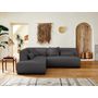 Voir la diapositive 3 : LISA DESIGN Onyx - canapé modulable d'angle gauche 5 places - en tissu
