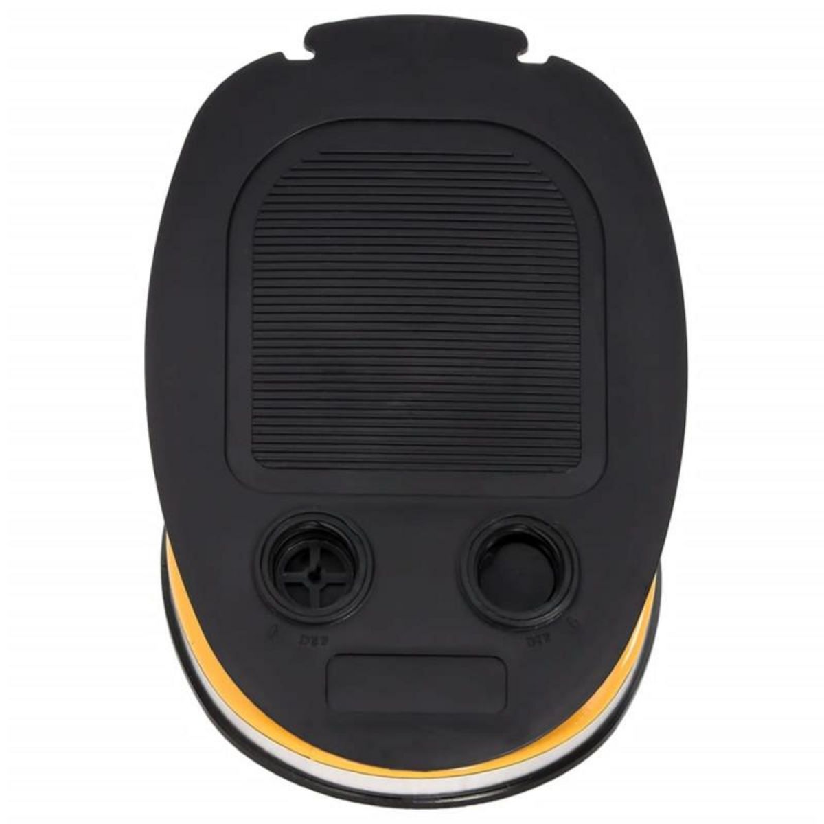 VIDAXL Pompe à pied 26x18 cm PP et PE Gris et jaune