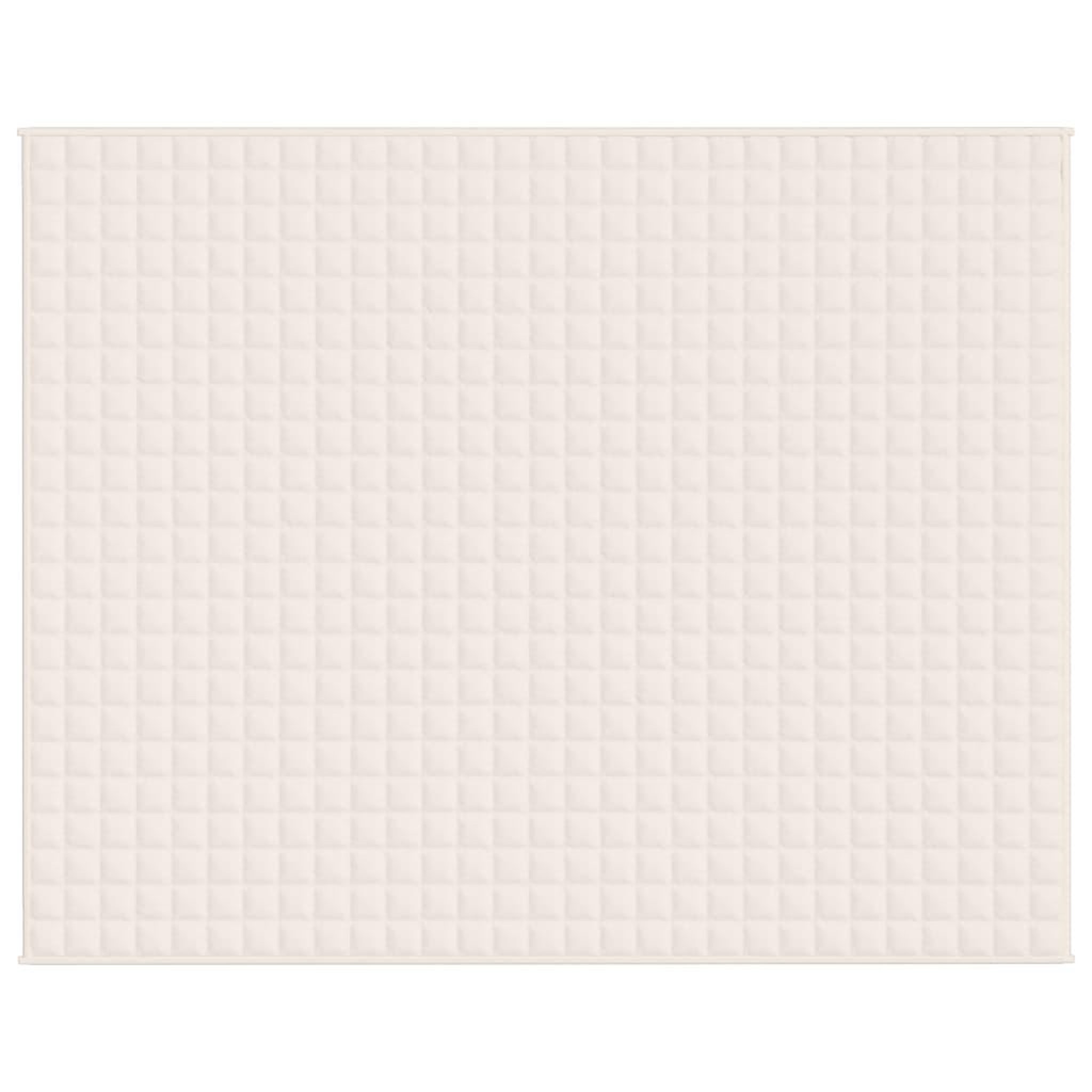 Voir la diapositive 3 : VIDAXL Couverture lestee Creme clair 235x290 cm 15 kg Tissu