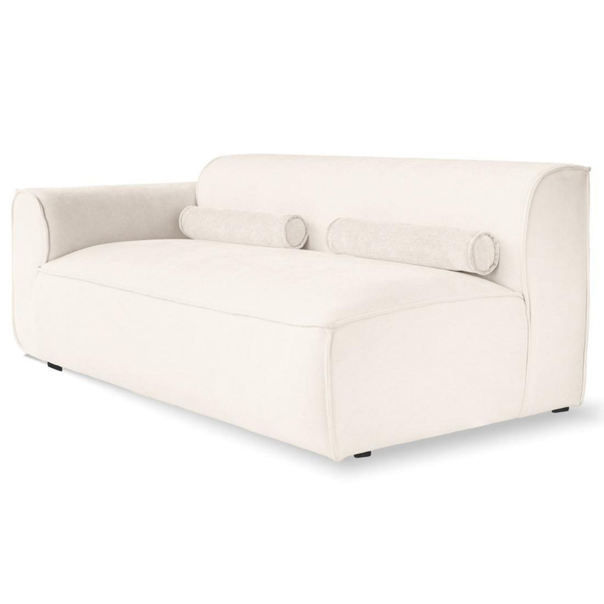 BEST MOBILIER Felix - module d'assise gauche en tissu texturé