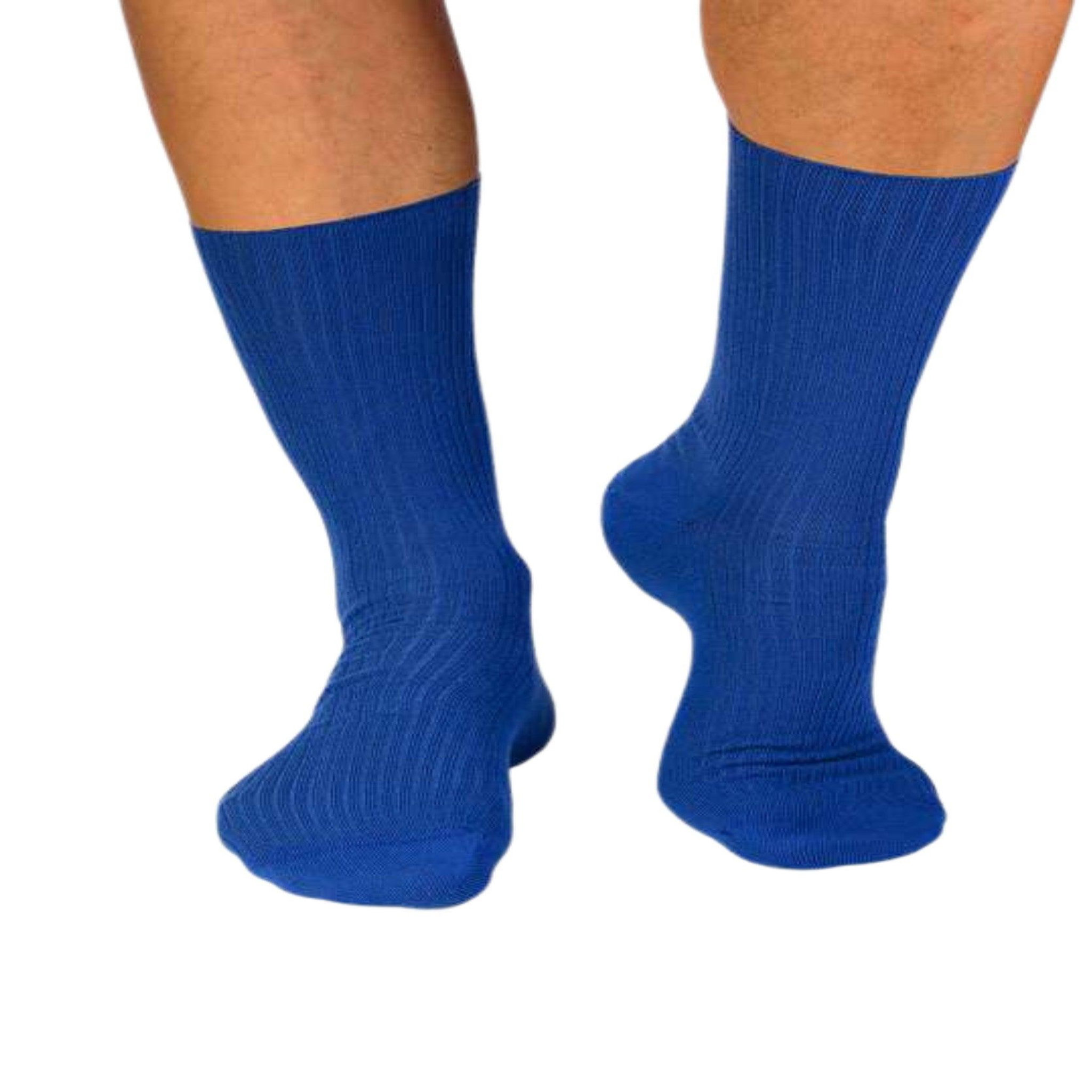 Voir la diapositive 2 : PIRIN HILL Chaussettes sans élastique coton bio bleues