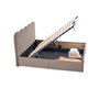 Voir la diapositive 2 : BEST MOBILIER Kahlo - lit coffre - 140x190 - en velours - sommier inclus
