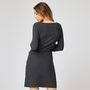Voir la diapositive 2 : IN EXTENSO Robe col bateau grise femme