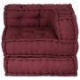 Voir la diapositive 2 : VIDAXL Pouf modulaire marron 70x70x54 tissu