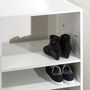 Voir la diapositive 3 : Meuble à chaussures 4 tiroirs 4 niches TIM
