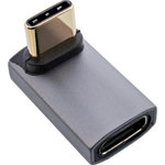 DeLock Adaptateur USB-C delock 4043718334056 USB4 design angulaire gris