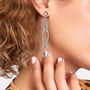 Voir la diapositive 2 : SC CRYSTAL Boucles d'oreilles SC Crystal ornées de Cristaux scintillants