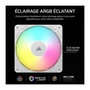 Voir la diapositive 3 : Corsair Ventilateur ARGB 120mm - CORSAIR - RS120 - Blanc - Refroidissement performant et effets lumineux ARGB