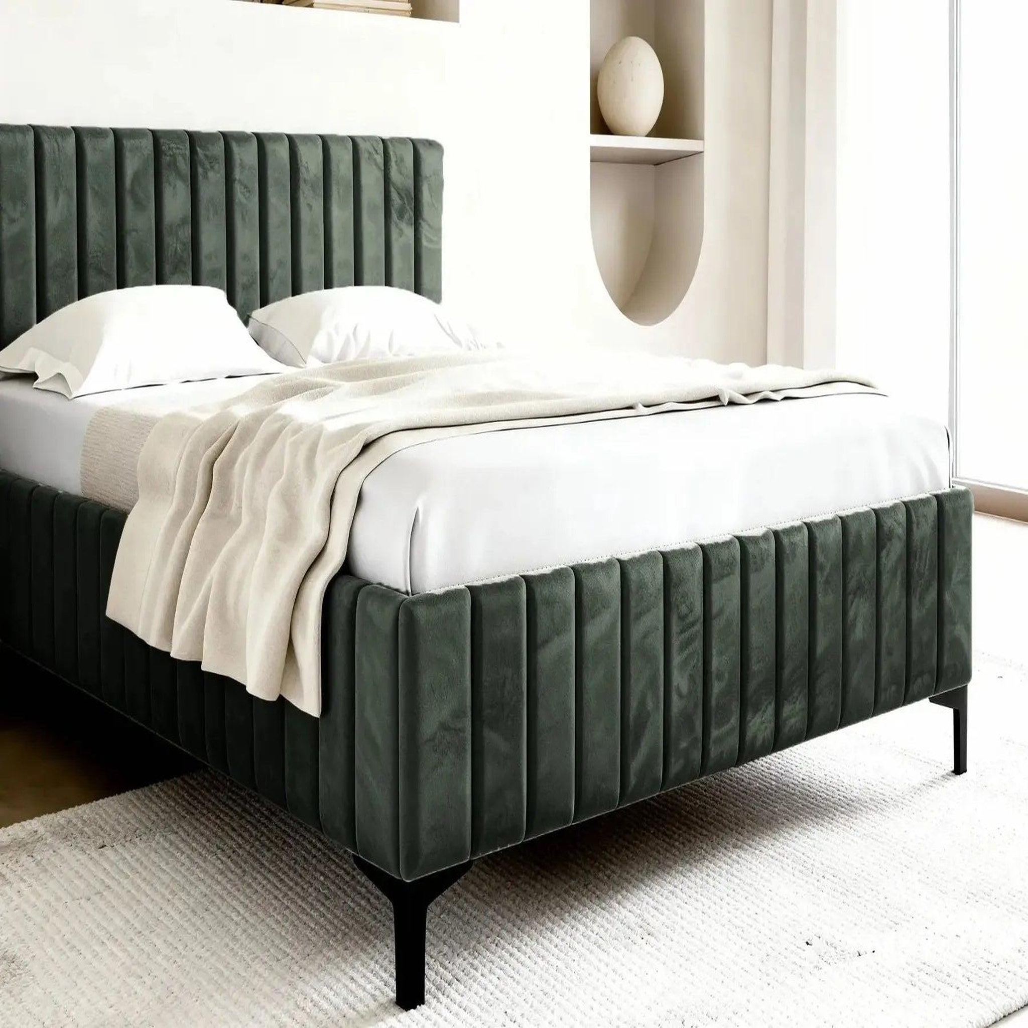 Voir la diapositive 4 : CASANOVA PARIS Eden - lit coffre tissu velours