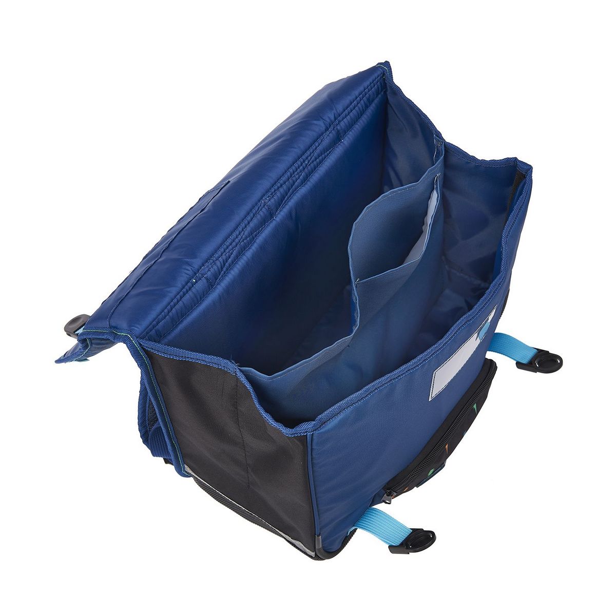 AUCHAN Cartable 38 cm CP/CE1/CE2 bleu avec LED espace Intergalatic