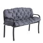 OUTSUNNY Coussin matelas assise dossier pour banc de jardin balancelle canapé 3 places grand confort 150 x 98 x 8 cm gris