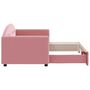 Voir la diapositive 4 : VIDAXL Lit de jour avec gigogne sans matelas rose 80x200 cm