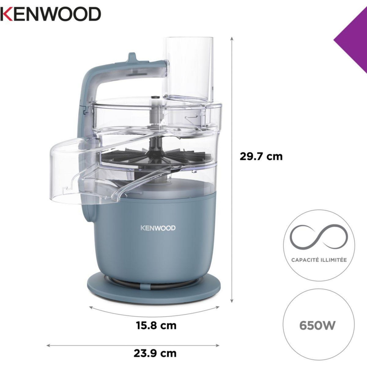 KENWOOD Robot multifonction Multipro Go FDP22.130GY