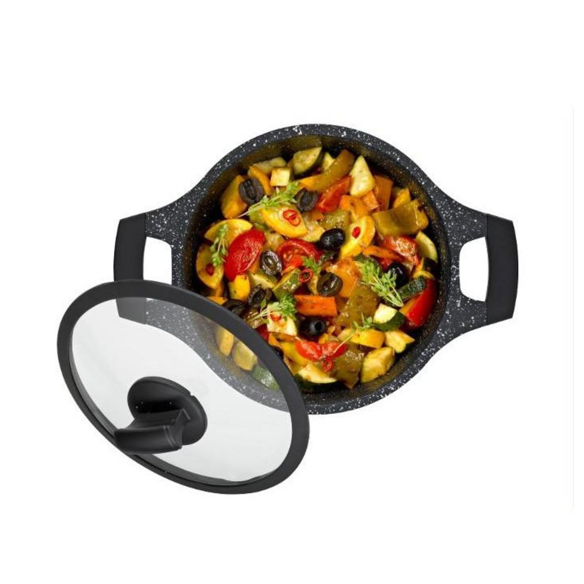 Kela line Faitout fonte d'aluminium 20cm avec couvercle - 12218