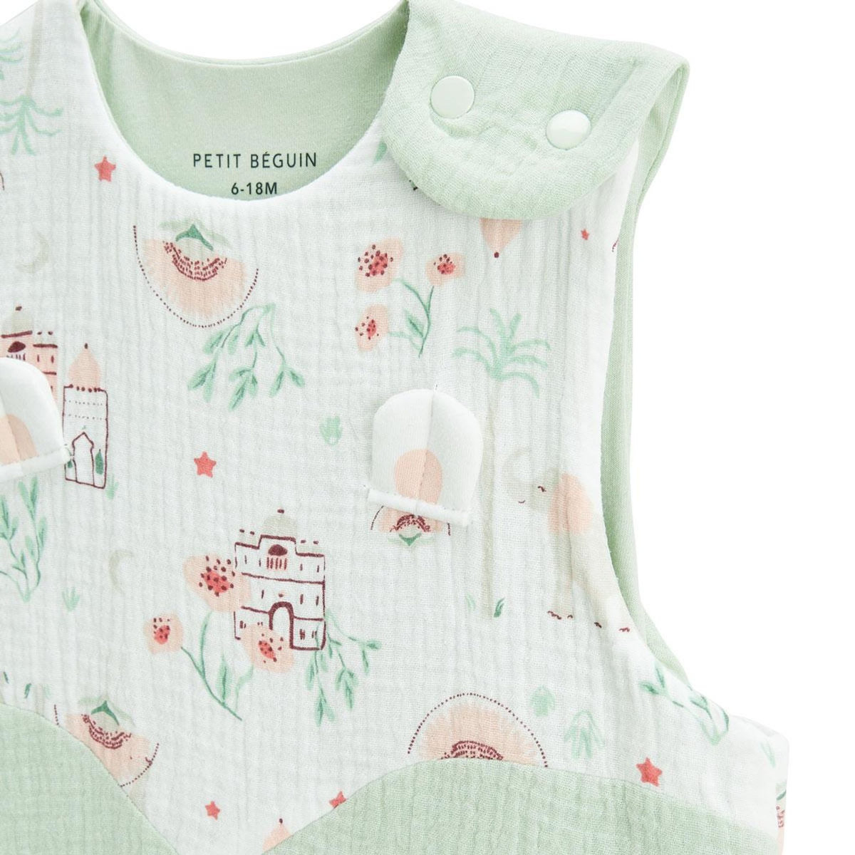 Petit Béguin Gigoteuse siège auto TOG 1 en gaze de coton Arya