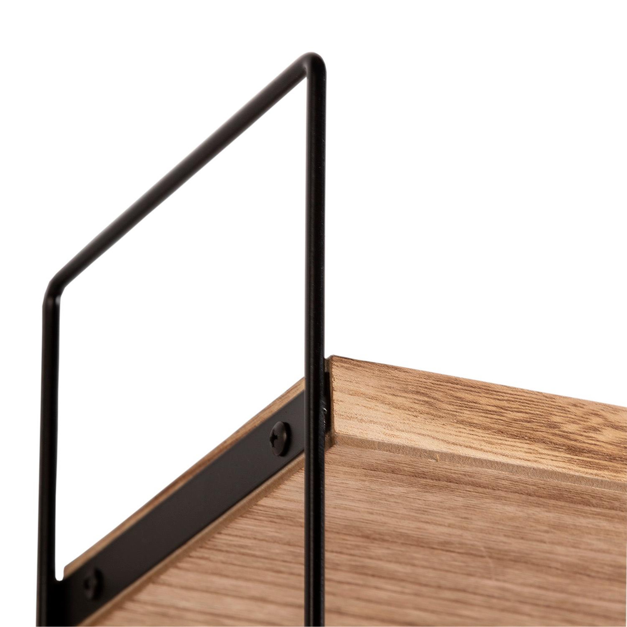 Voir la diapositive 3 : VS VENTA-STOCK Étagère Ero à 3 niveaux, bois de paulownia