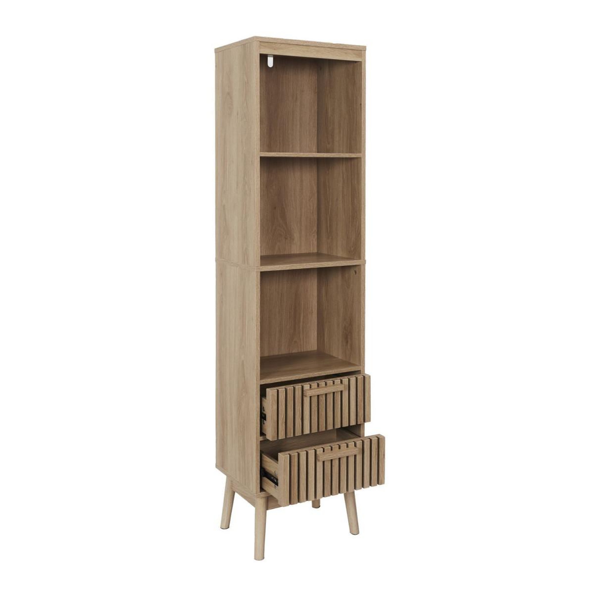 Voir la diapositive 3 : The Home Deco Factory Colonne de salle de bain  klaus  160cm marron